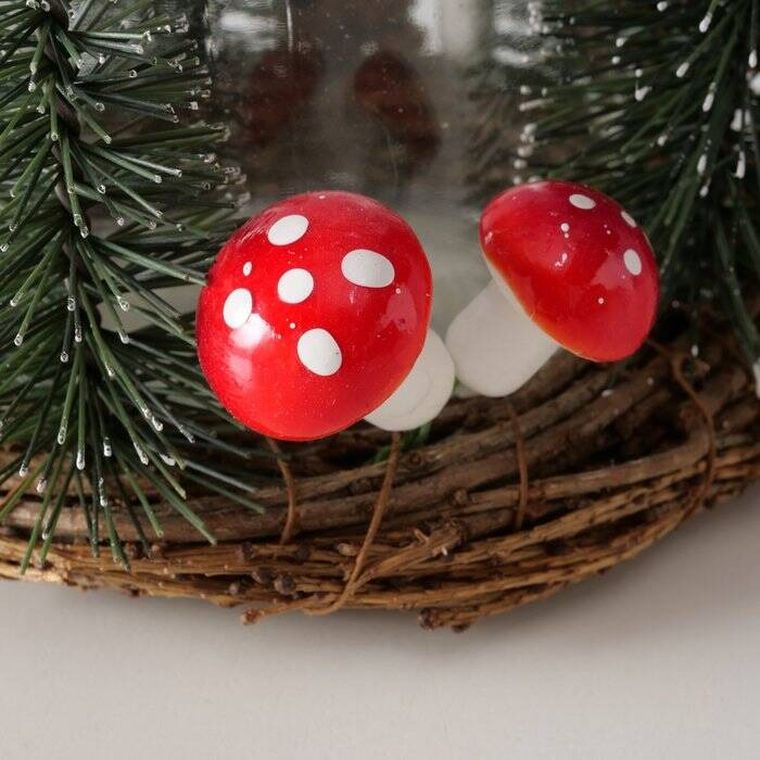 Boltze Home, Fairytale, świąteczny świecznik stroik, wys. 13,9 cm