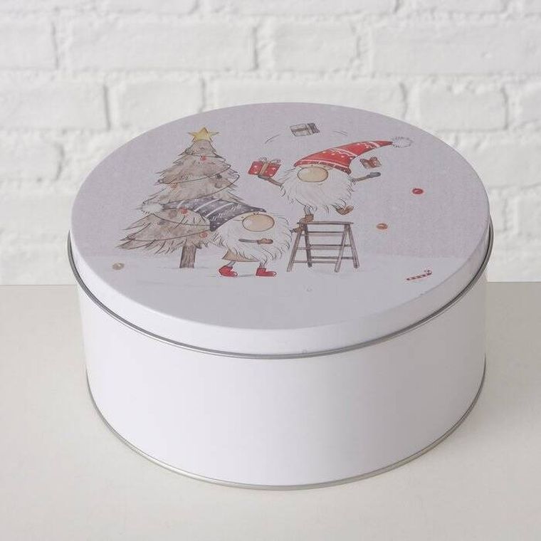 Boltze Home, Fiete, zestaw trzech puszek do przechowywania, średnica 14-20 cm