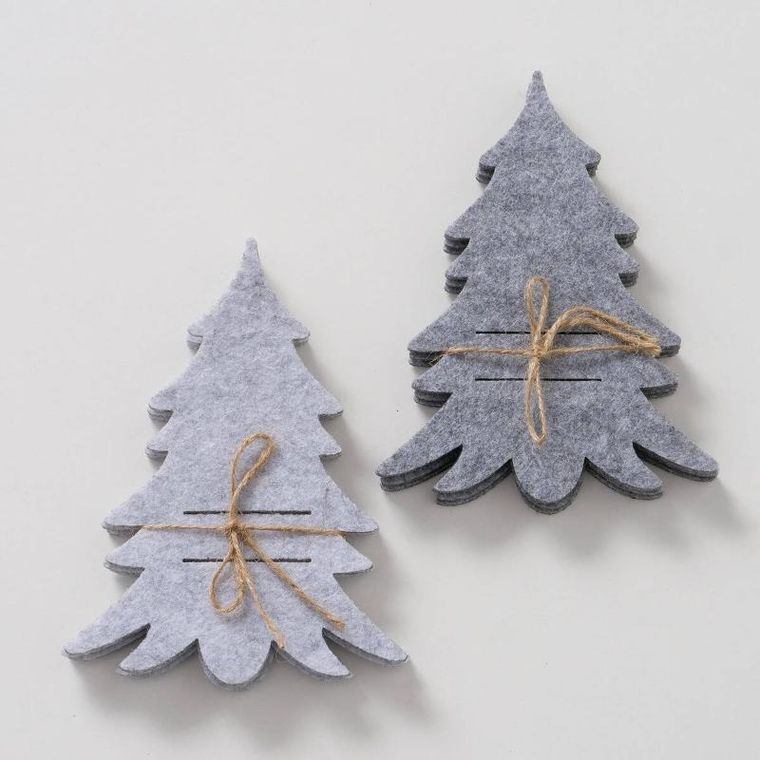 Boltze Home, Filzy, kieszonka na sztućce filcowa w kształcie choinki