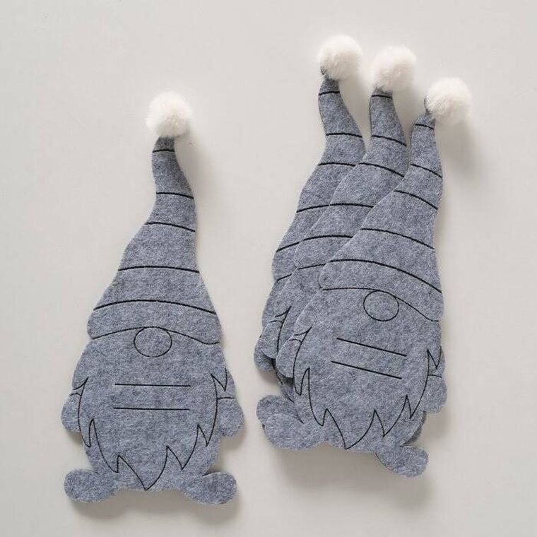 Boltze Home, Gnomy, kieszonki na sztućce filcowe, 4 szt.