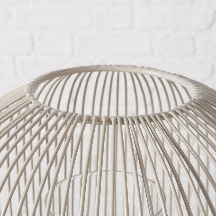 Boltze Home, Justine, lampiony metalowe, beżowe, 2 szt.