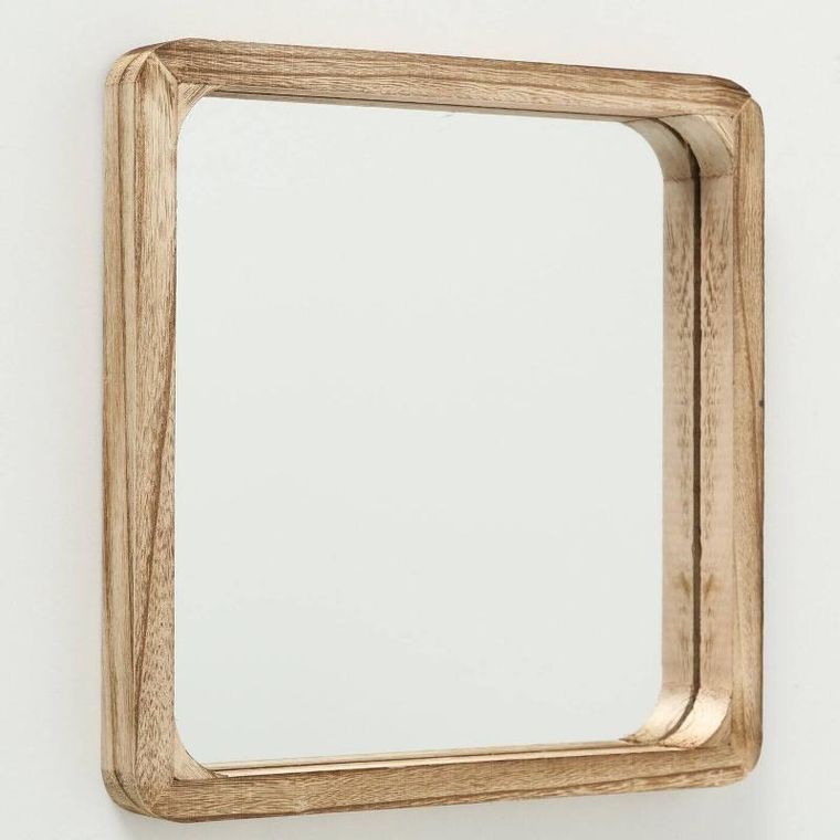 Boltze Home, lustra drewniane na ścianę, kwadratowe, Mambo, 3 szt.