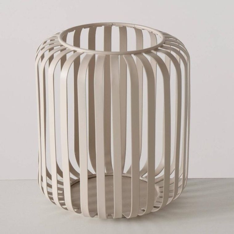 Boltze Home, metalowy lampion, Viki, beżowy