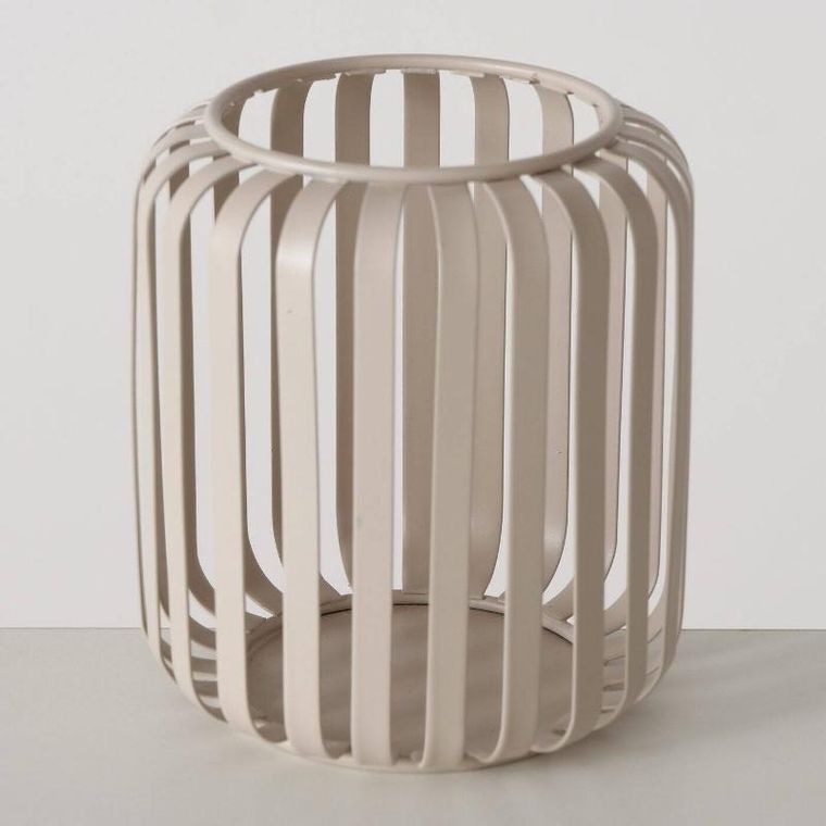 Boltze Home, metalowy lampion, Viki, beżowy