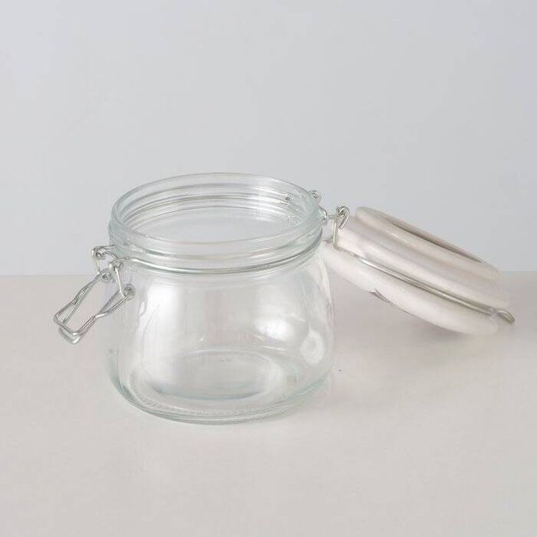 Boltze Home, Monti, słoik z porcelanową pokrywką, 450 ml