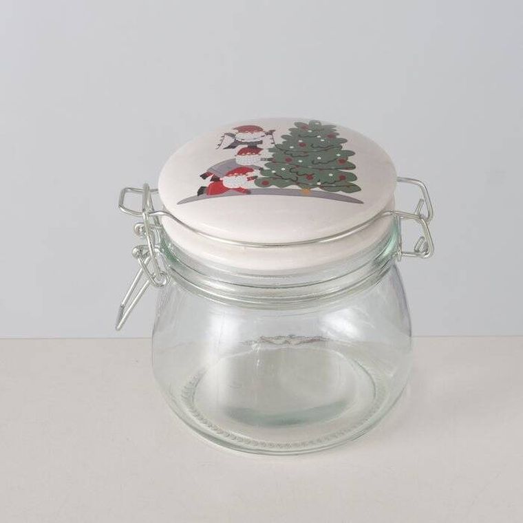 Boltze Home, Monti, słoik z porcelanową pokrywką, 450 ml