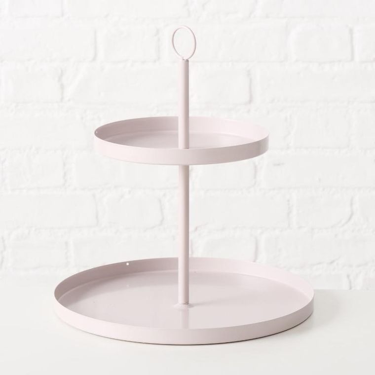 Boltze Home, Samina, etażerka metalowa, beżowa, 34 cm