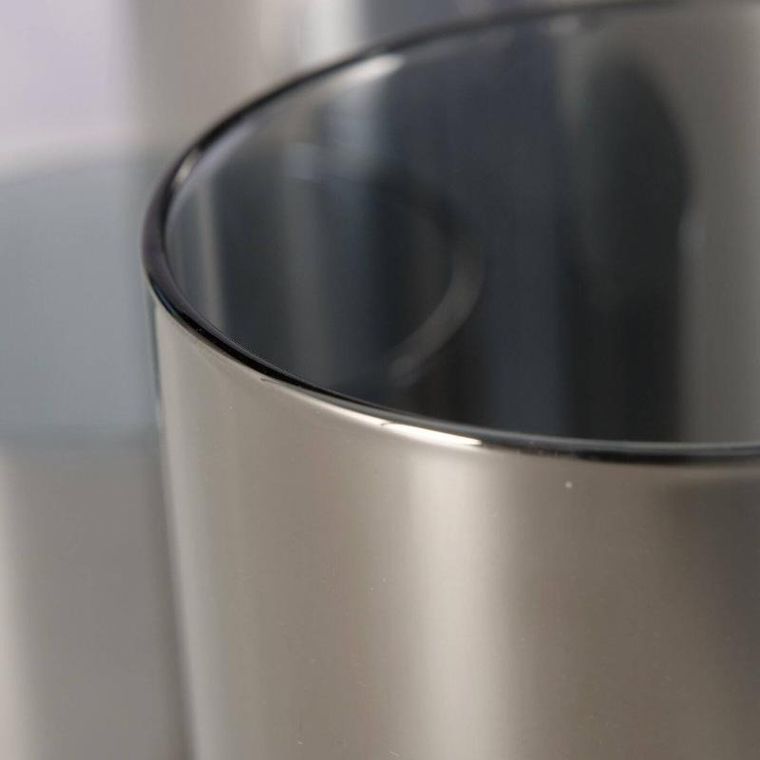 Boltze Home, srebrne świeczniki, metalowe, 4 szt.