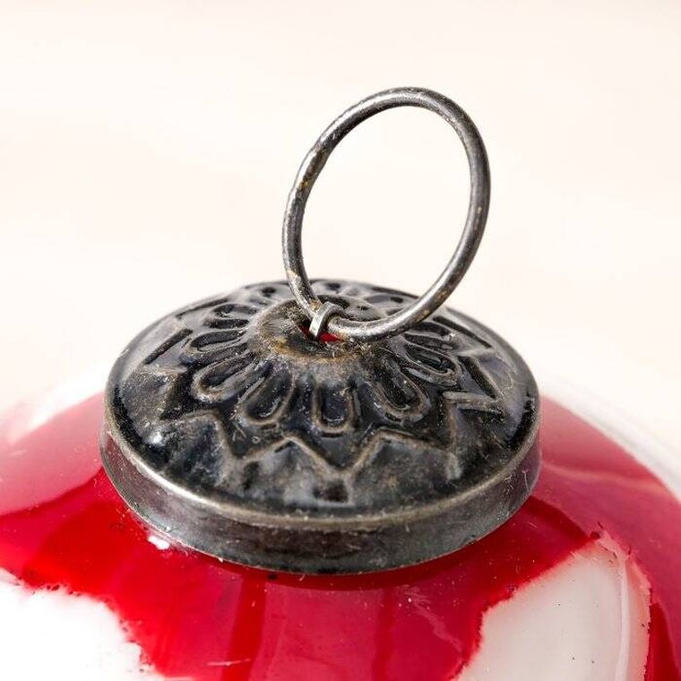 Boltze Home, Sugis, szklana świeca w kształcie bombki, 10 cm