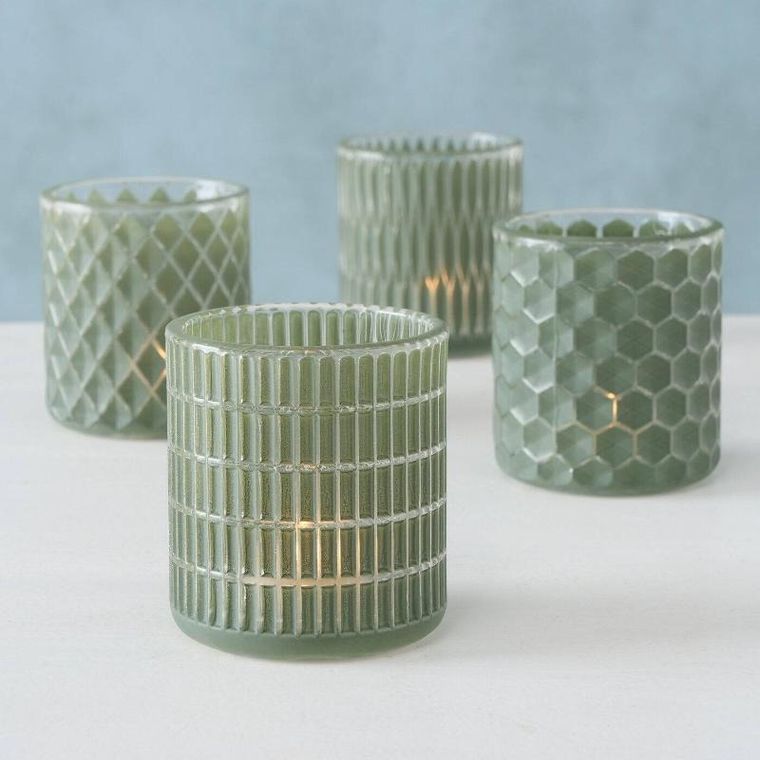 Boltze Home, świecznik mozaika, Dustin, Ø 8 cm