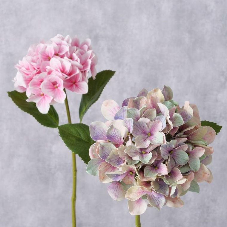 Boltze Home, sztuczna hortensja na łodydze, 46 cm