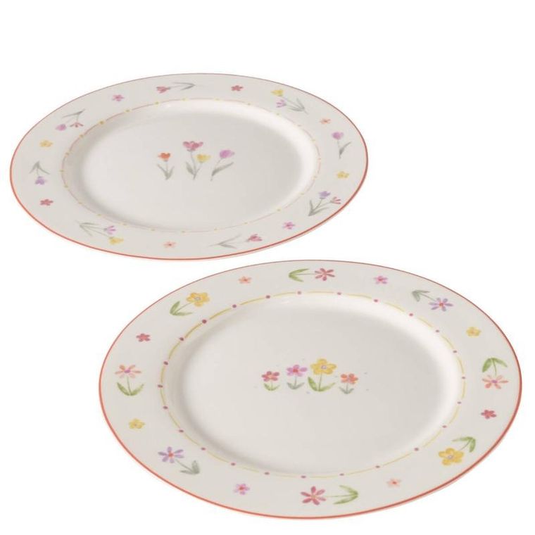 Boltze Home, talerz w kwiaty obiadowy, Blumi, Ø 27 cm