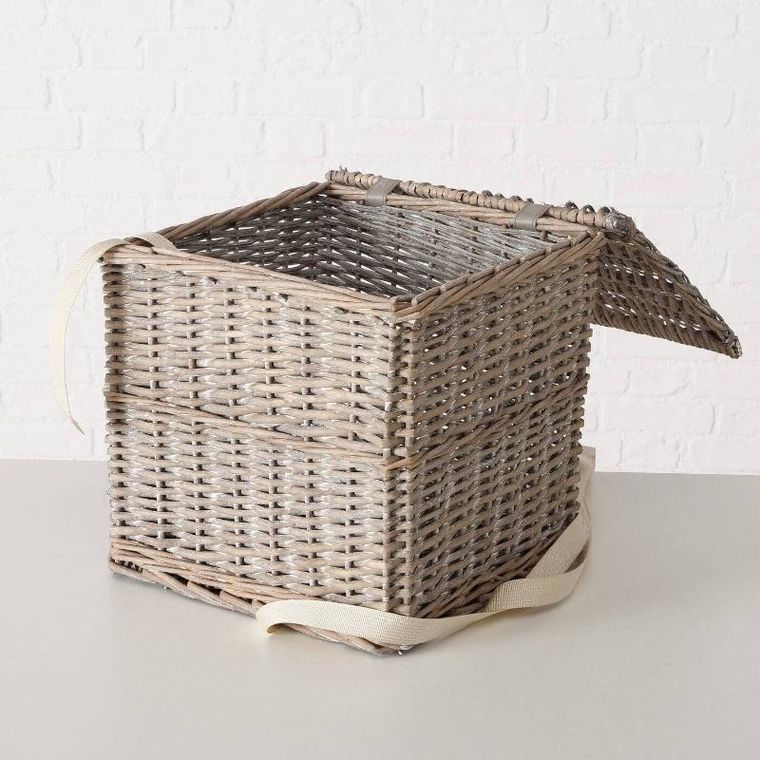 Boltze Home, Tango, kosze wiklinowe zamykane, 3 szt.