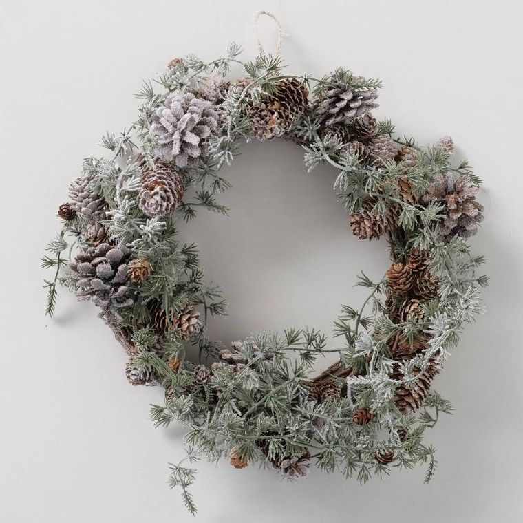 Boltze Home, Tannenzapf, ręcznie wykonany wieniec z szyszkami, średnica 32 cm
