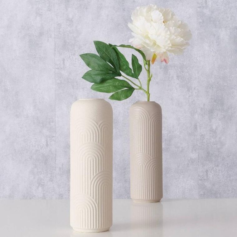 Boltze Home, wazon z kamionki, Aliette, 25 cm