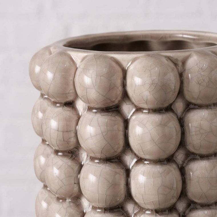 Boltze Home, wazon z kamionki, Morten, 25 cm