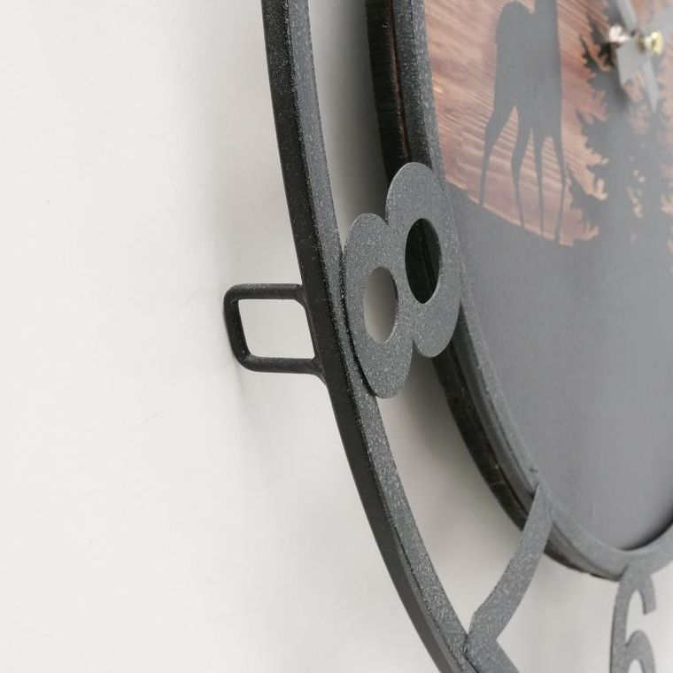 Boltze Home, zegar ścienny z zimowym motywem, Ludwig, średnica 45 cm