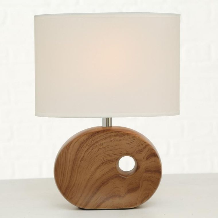 Boltze, lampa stołowa z porcelanową bazą, Oakville, 30 cm