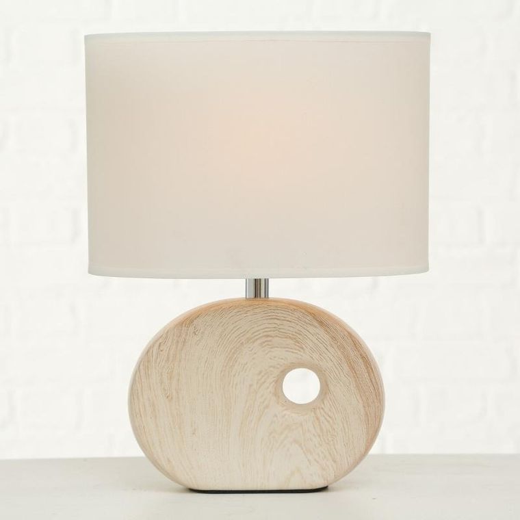 Boltze, lampa stołowa z porcelanową bazą, Oakville, 30 cm