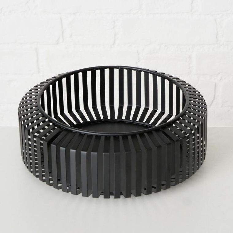 Boltze, metalowe miski ozdobne, Viki, 2 szt. ø 24-30 cm