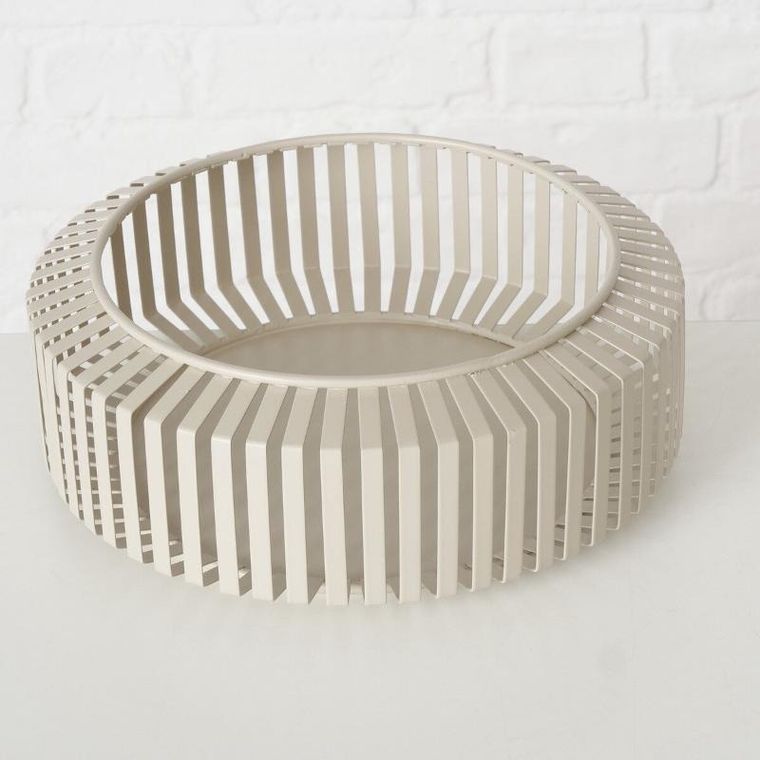 Boltze, metalowe miski ozdobne, Viki, 2 szt. ø 24-30 cm