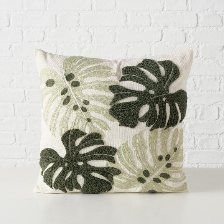 Boltze, ozdobna poduszka z monsterą dubia, 45-45 cm