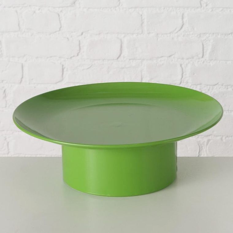 Boltze, patery metalowe na nóżce, Plana, 2 szt. ø 32.5-28 cm