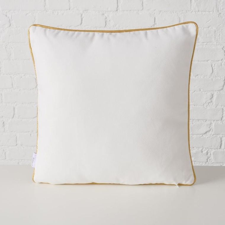 Boltze, poduszka dekoracyjna z metaliczną lamówką, Dilara, 45-45 cm