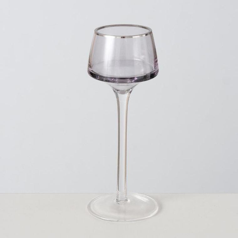 Boltze, świeczniki szklane Smola, 2 szt. 20-23 cm