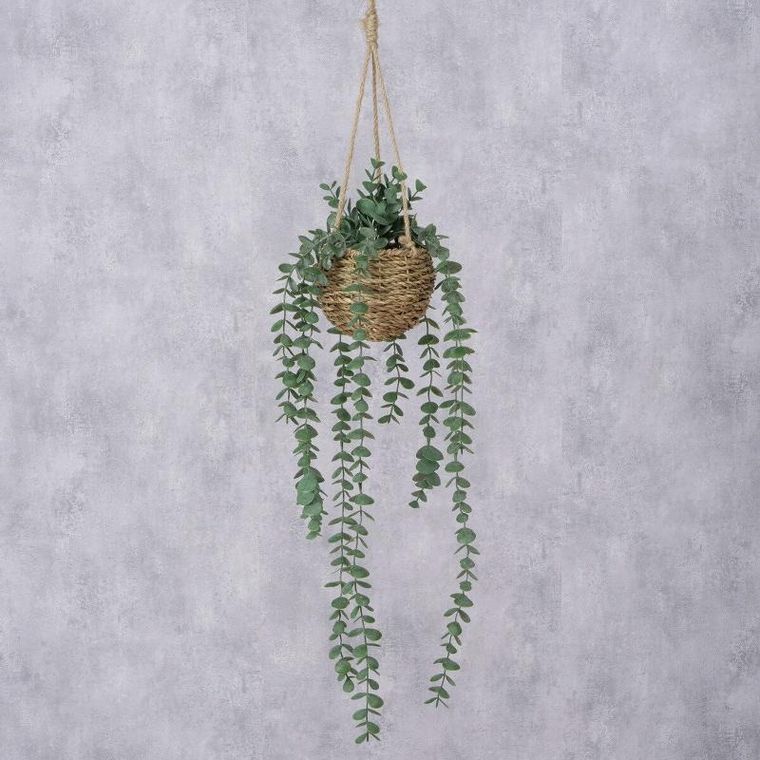 Boltze, sztuczna roślina wisząca, Eucalyptus, 78 cm