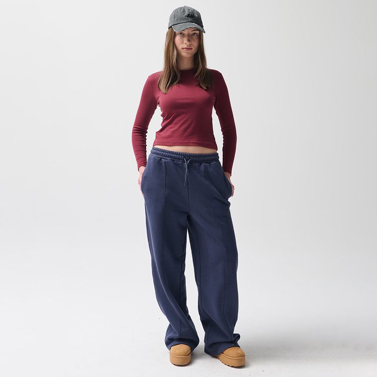 Bordowa koszulka z długim rękawem NOWEAR