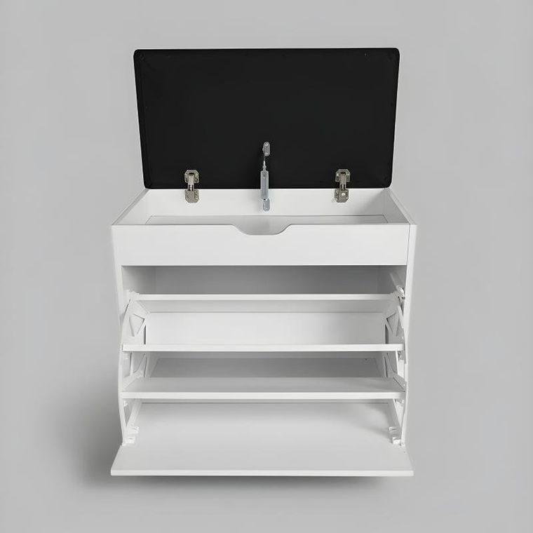 Boximo, Vault, szafka na buty z siedziskiem i wysuwanymi półkami, 57-30-53 cm