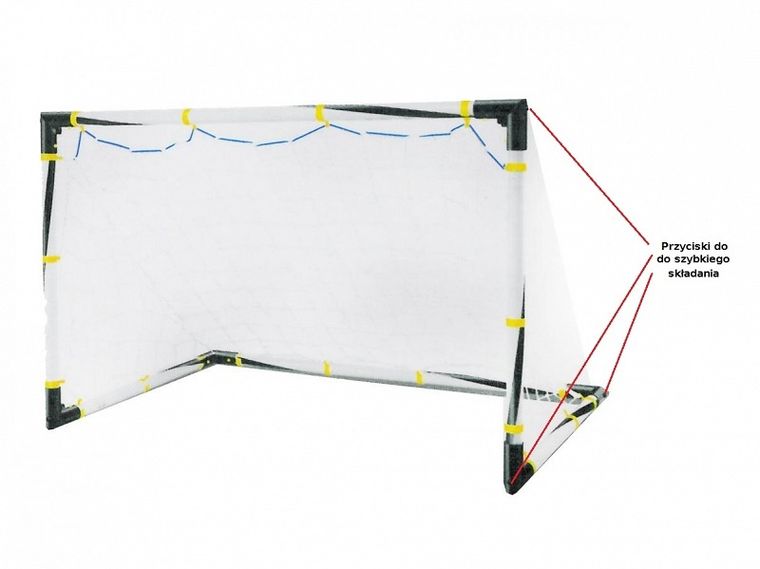 Bramka do piłki nożnej, 89-58,5-58,5 cm