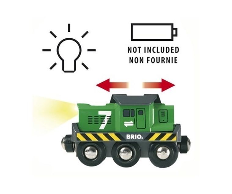 Brio World, Lokomotywa towarowa, zabawka drewniana