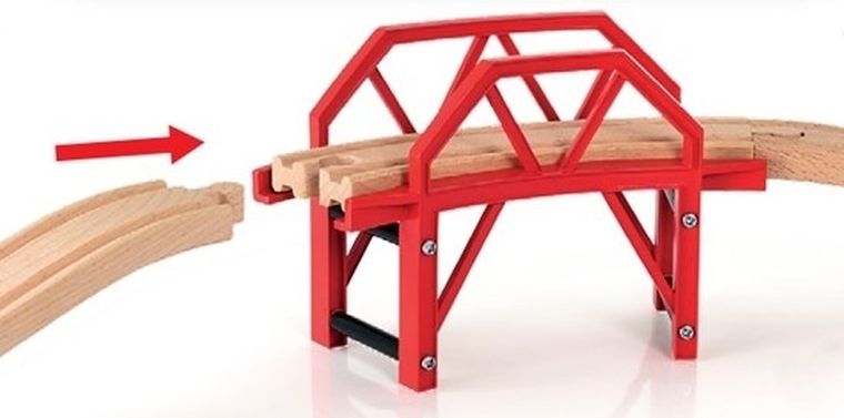 Brio World, Most na zakręcie, zabawka drewniana