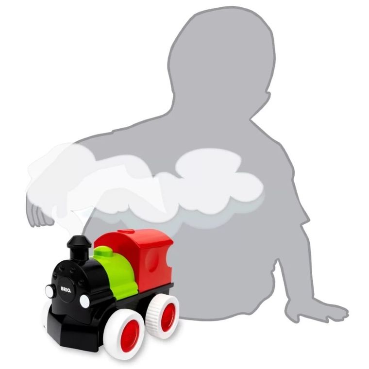 Brio World, Steam & Go Train, drewniana lokomotywa z parą