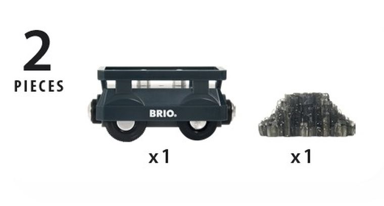 Brio World, Świecący wagon ze złotem, zabawka drewniana