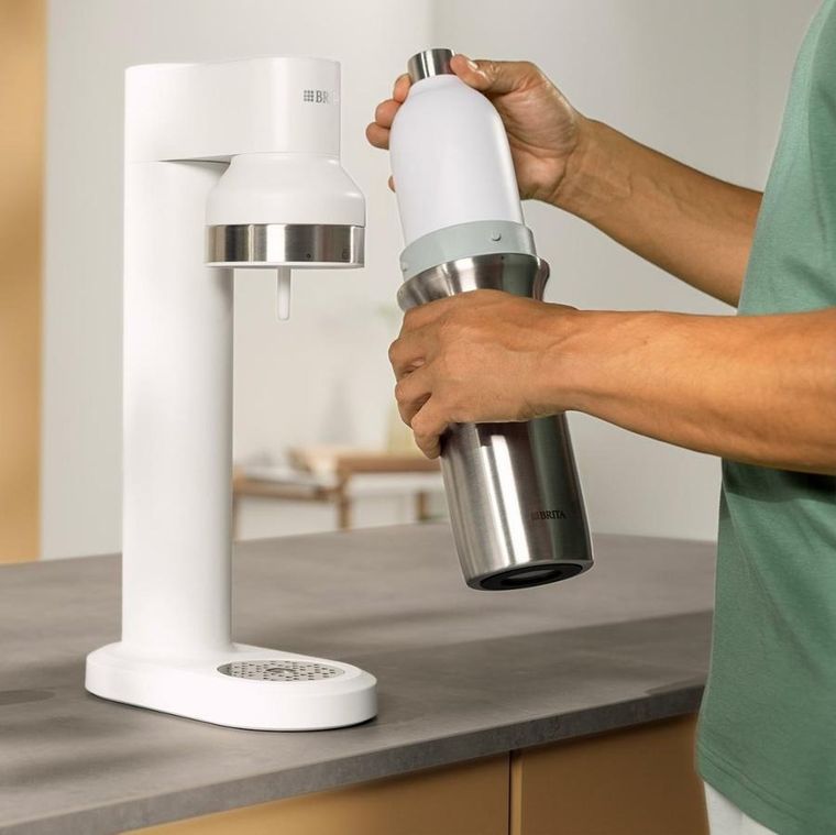 Brita, SodaTrio, butelka, biały, 1l