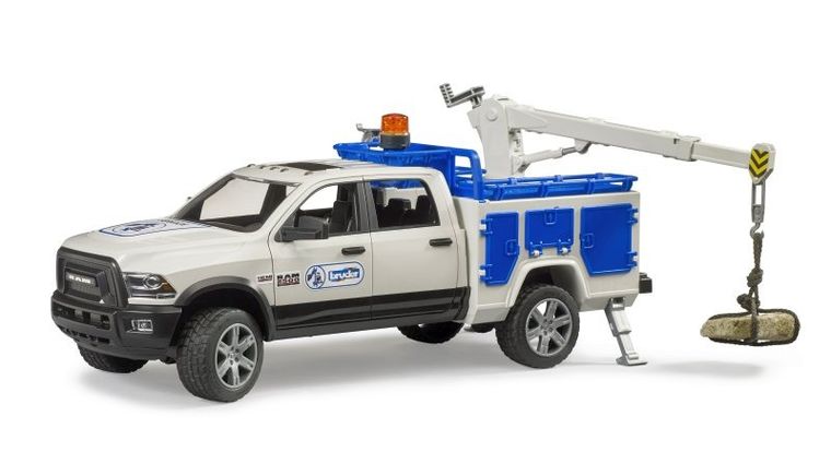 Bruder, Dodge Ram 2500, pojazd serwisowy z obrotowym świetlnym kogutem