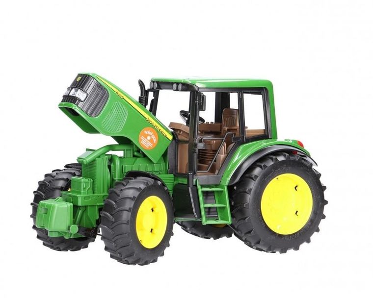 Bruder, John Deere, traktor z przyczepą wywrotką