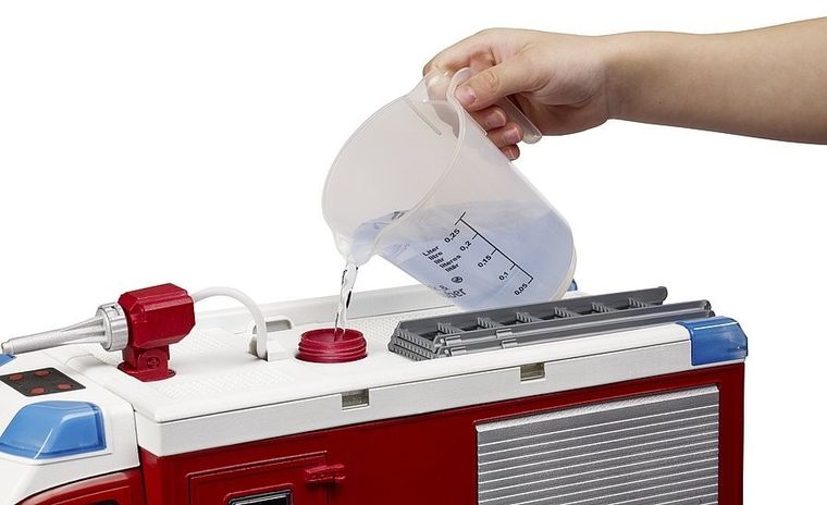 Bruder, MB Sprinter Straż pożarna z armatką wodną, model pojazdu, światło i dźwięk