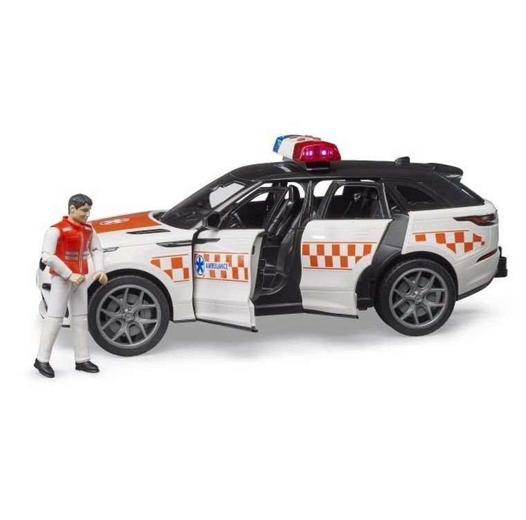 Bruder, Range Rover Velar, ambulans, pojazd z figurką
