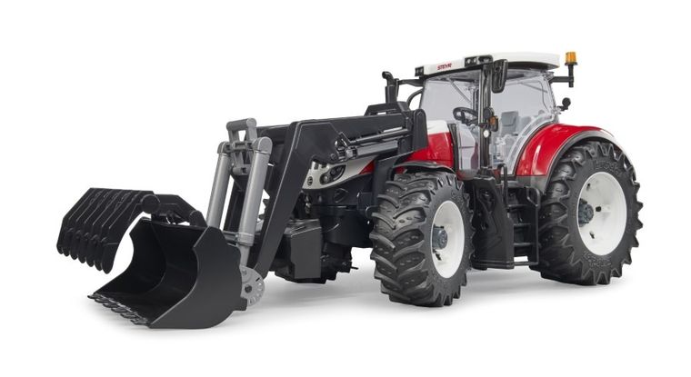 Bruder, Traktor Steyr 6300 Terrus CVT z ładowaczem, pojazd rolniczy