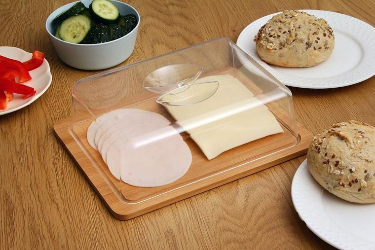 Brunbeste, deska z kloszem do podawania serów wędlin