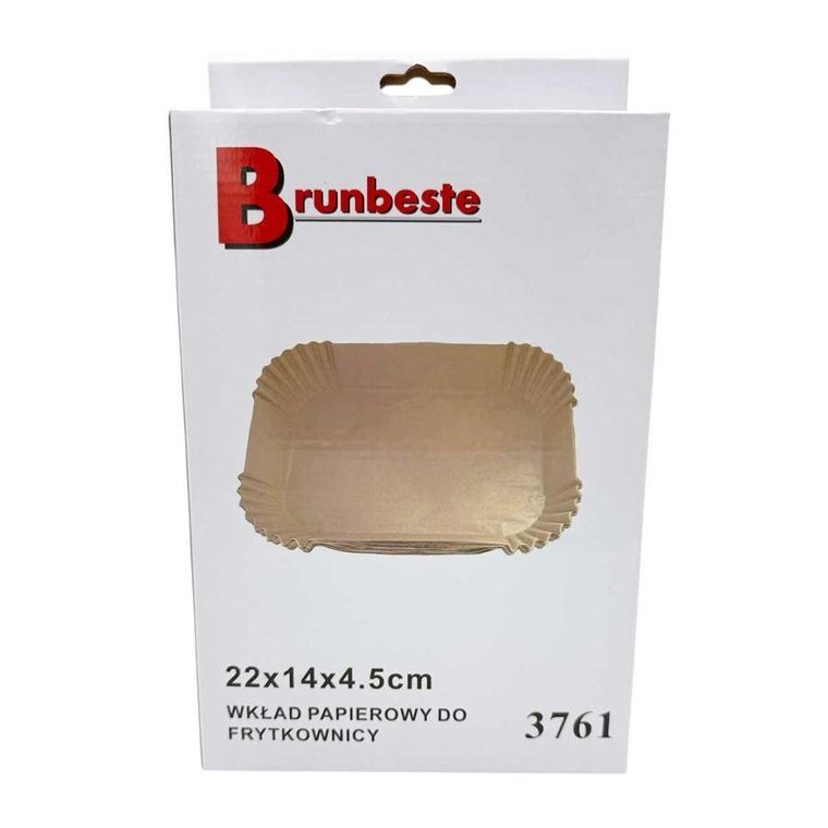 Brunbeste, wkład papierowy do frytownicy, prostokątny, 22-14 cm, 100 szt.