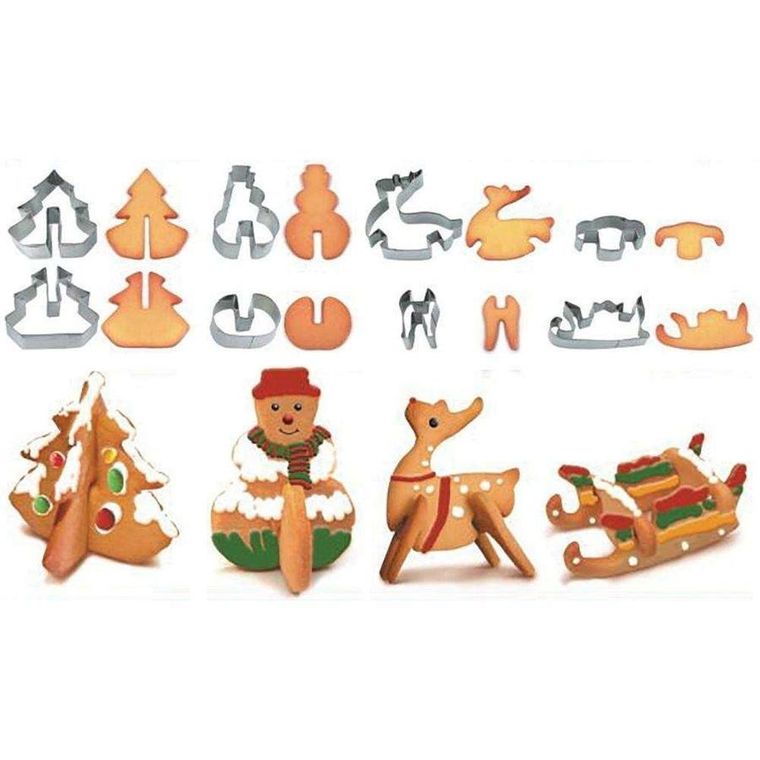 Brunbeste, wykrawacze do ciasteczek, piernicznków świątecznych 3d