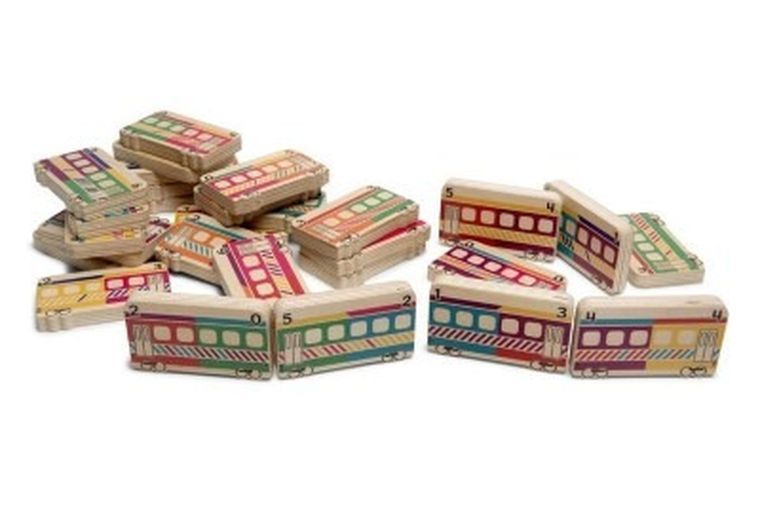 BS Toys, Pociąg, domino drewniane