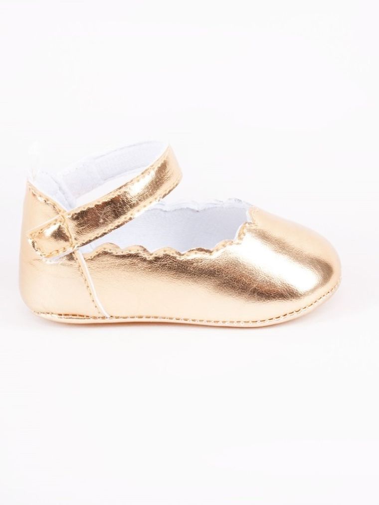 Buciki niechodki dziewczęce, złote, Yoclub