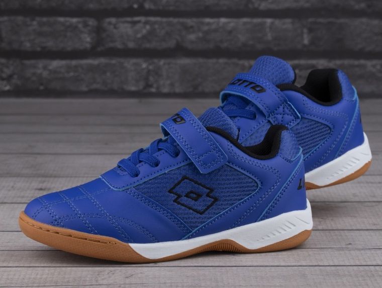 Buty piłkarskie dziecięce, halowe, niebieskie, Whizzer K