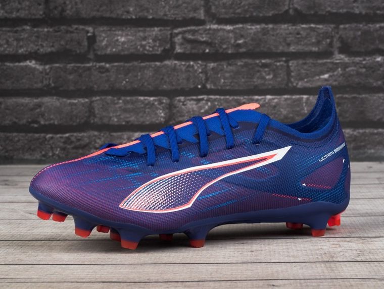 Buty piłkarskie męskie, korki, fioletowe, Puma Ultra 5 Match